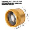 Practical Gold Finish 30X Magnifying Glass Sturdy Case Handheld Magnifier Portable Magnifier Jewelry Inspection