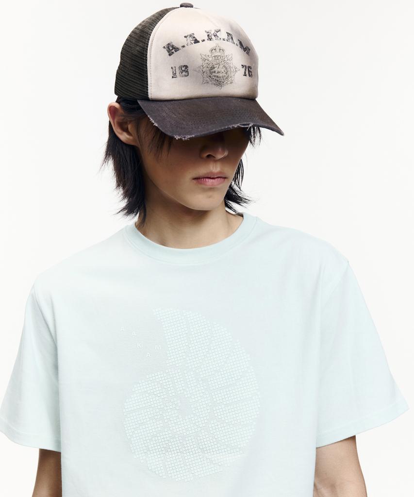 AAKAM Dirty Washed Trucker Cap (Khaki)