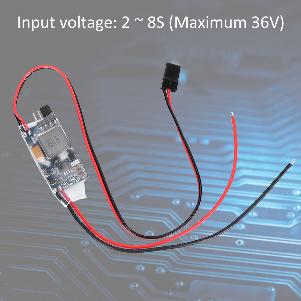SBEC 5V/5A 2-8S Stabilisateur de tension à découpage Pièce de rechange pour drone Accessoire de remplacement