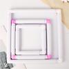3 Size Crosses Stitching Hoop Embroidery Frame Square Embroidery Hoop PVC Clip Frame for Craft Enthusiasts