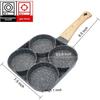 Thickened Non-stick Pancake Pan 4-hole Omelette Pan Omelette Artifact Grilled Steak Pan Breakfast Egg Burger Frying Pan Pan