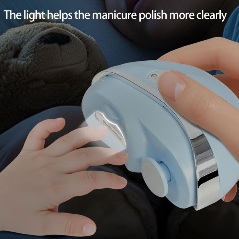 Quiet Electric Nail Trimmer Low Noise Motor USB Powered Quiet Night Use Automatic Safety Feature Baby Room