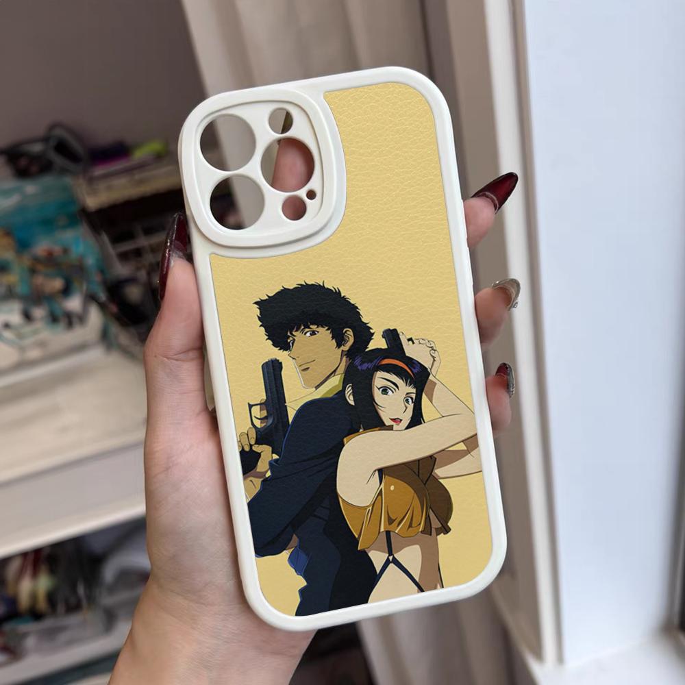 C-Cowboy Anime B-Bebop Phone Case For Iphone 16 15 14 12 13 Pro Max 11 Mini Xs Puls Lambskin Silicone Cover