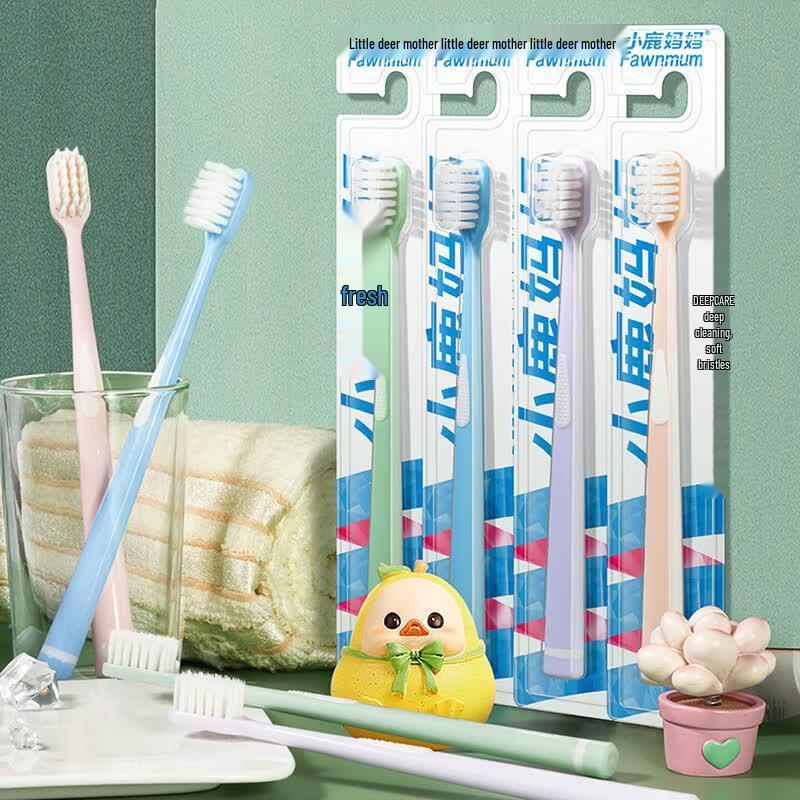 Little Deer Mom Soft Bristle Adult Toothbrush