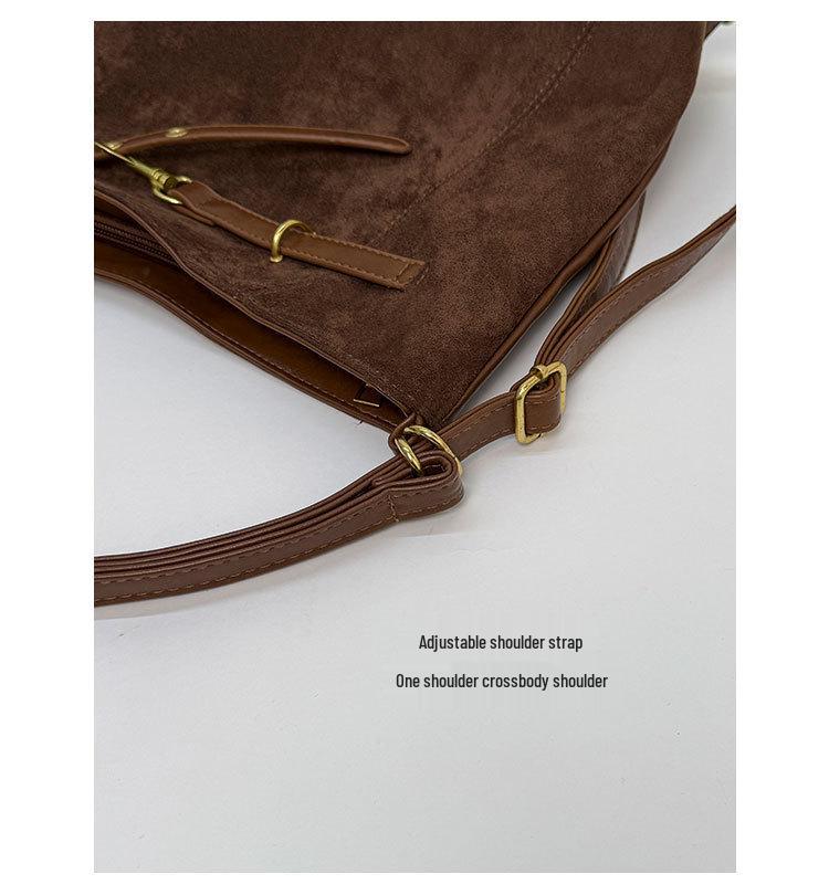 Suede Retro Multi-Functional Chic Crossbody Shoulder Bag and Backpack