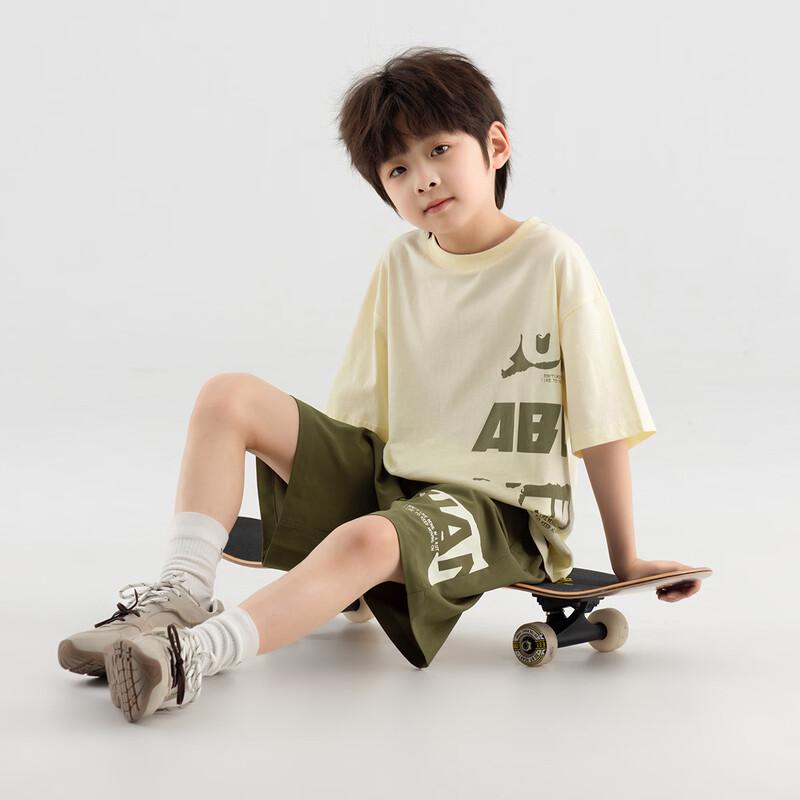 Boys  Summer Casual Sport Cotton T-Shirt & Shorts Set 110