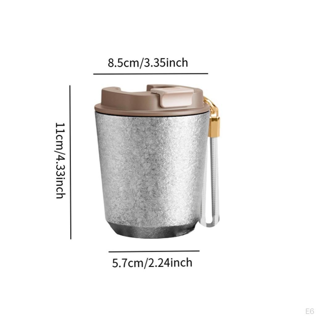 Isolierter Titanbecher Kaffee mit Und Kaltwasserflasche