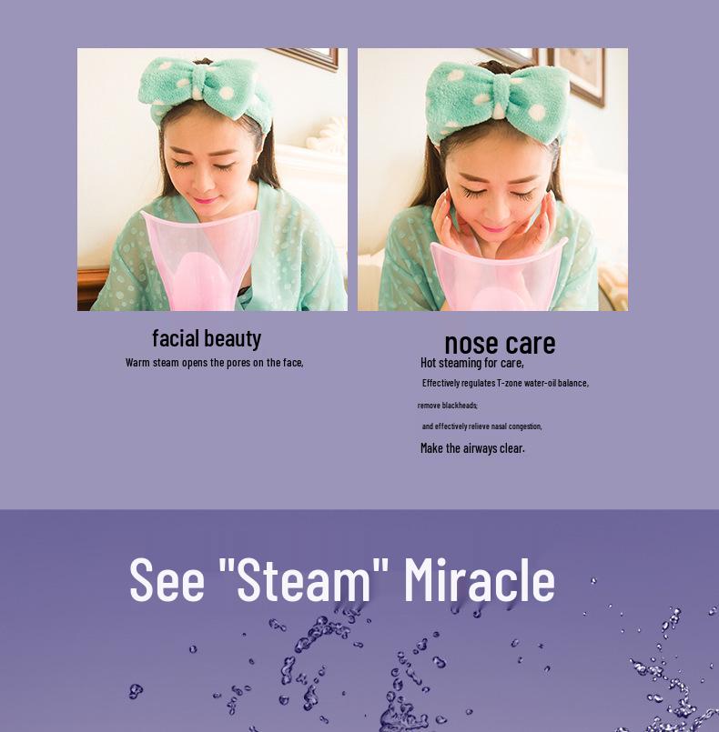 Aromatherapy Facial Steamer & Hydration Mist Machine with Nasal Inhaler