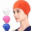 High Elasticity Silicone Swim Cap Ear Protection Swim Hat Flexible Swimming Cap Men Women