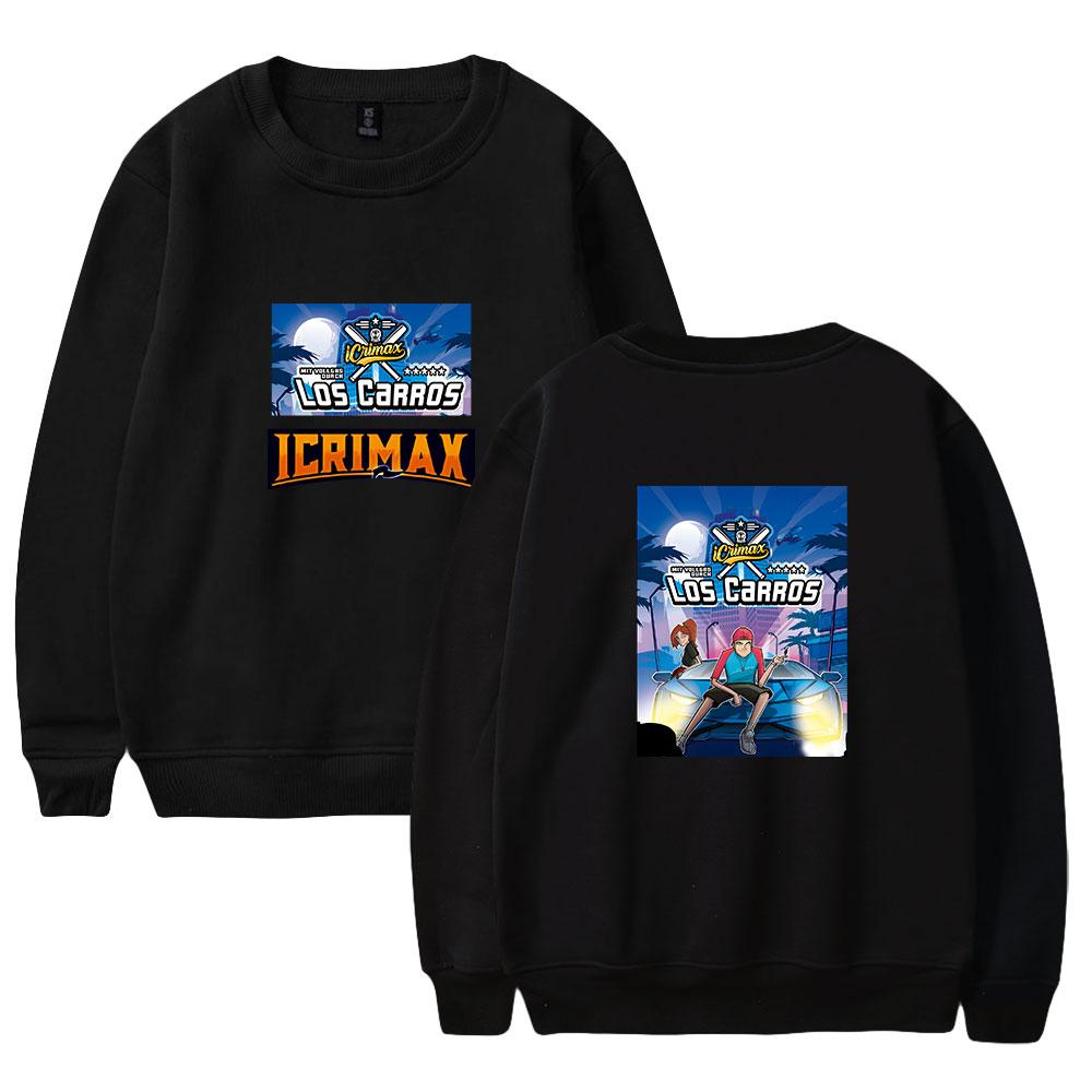 Icrimax Hoodie Women Men O-neck Long Sleeve Crewneck Sweatshirt Casual Tracksuit Funny Clothes