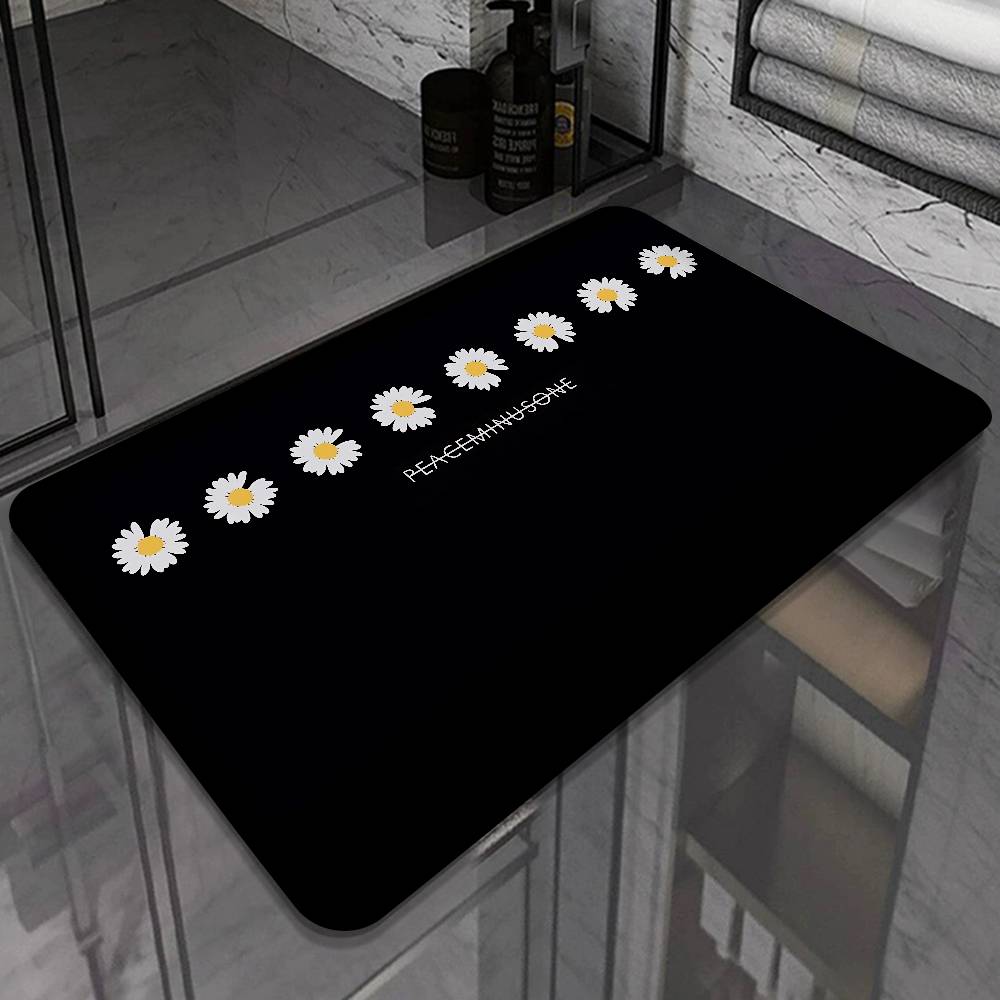 G-G-Dragon P-Peaceminusone Floor Mat INS Style Soft Bedroom Floor House Laundry Room Mat Anti-skid Household Carpets