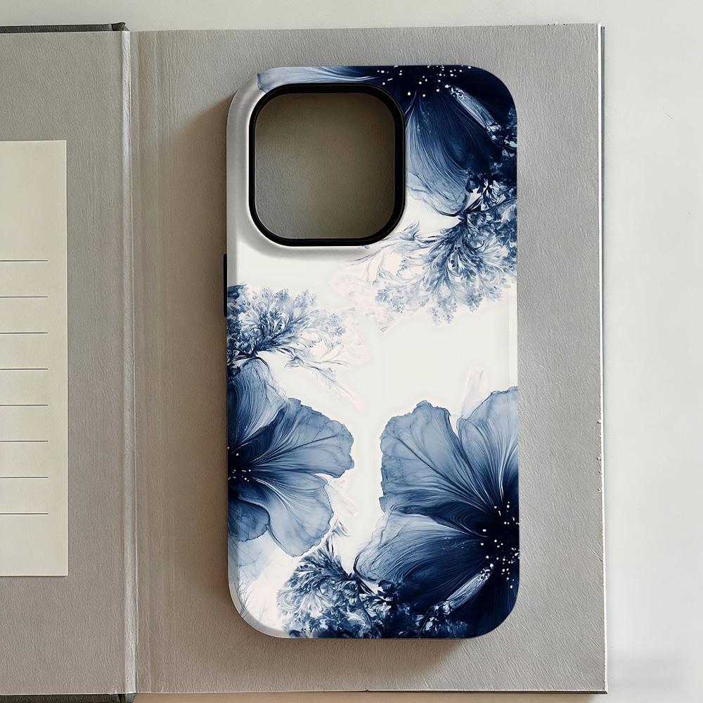 Luxury Y2K Style Lily Phone Case for iPhone 17 16e 16 15 14 13 12 11 X XS XR XSMAX 7 8 Air Pro Max Plus Luxury Double-layer