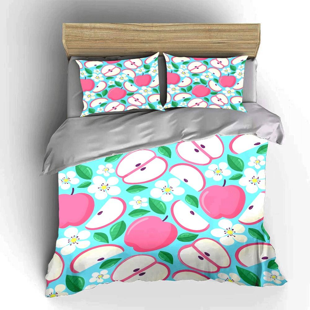 Fruit-Inspired Decorative Set For Kitchen Exquisite Three-Piece Bedding Set Gift For Kids And Adults