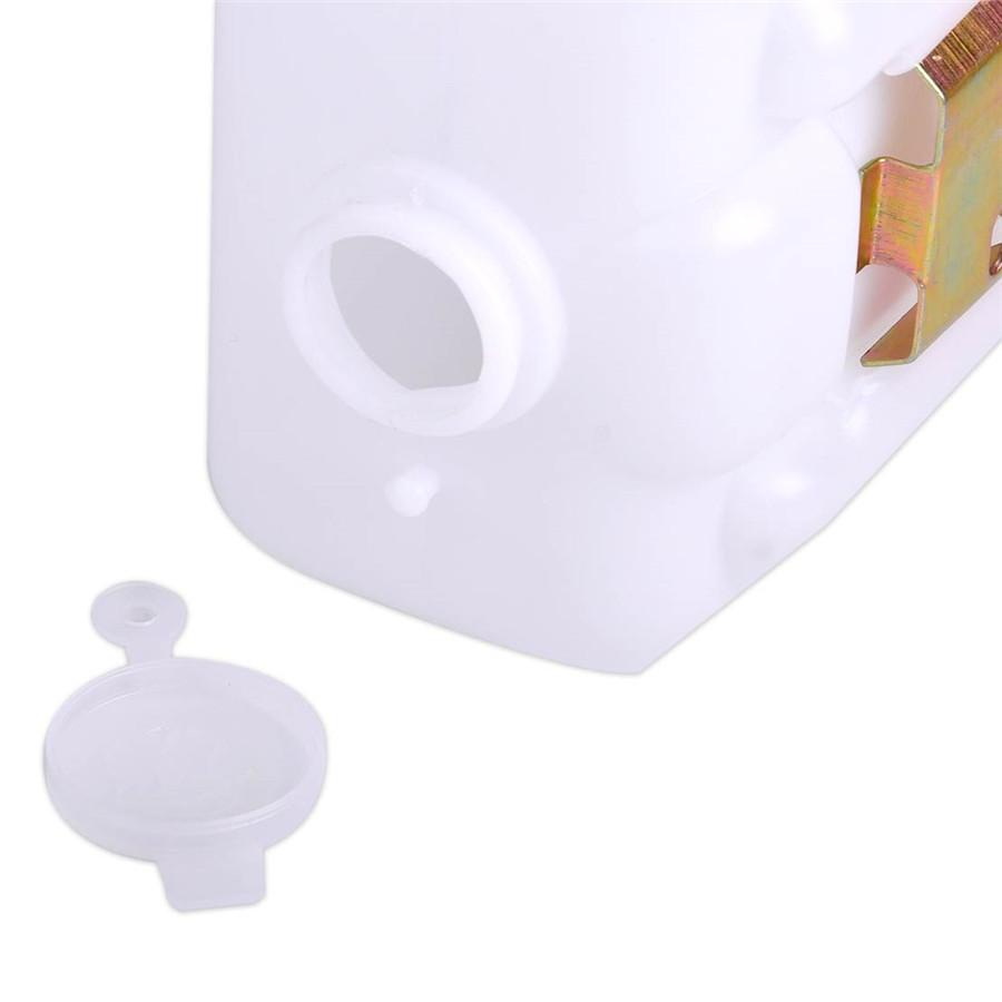 Universal 12V Metal White Car 2 Pin Windshield Washer Reservoir Pump Bottle Tank Kit Jet Switch Clean Tool For Classic Cars