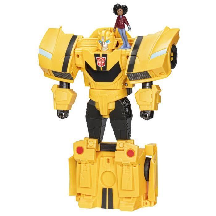 Figurine Transformers EarthSpark Spin Changer Bumblebee Et Mo Malto - HASBRO - Bleu - Mixte - A Partir De 6 Ans