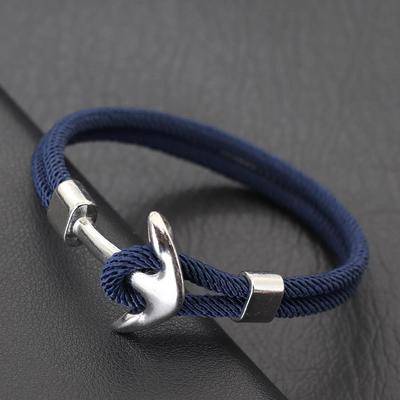 New Anchor Bracelet Men Grade A 4mm Milan Rope Marine Nautical Braclet Outdoors Sports Wrap Fabric Braslet Accessories Hombre