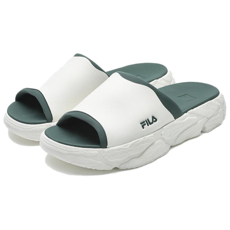 FILA Fern Comfortable Thick Sole Antibacterial Slide Sandals Men Sandals White F12M422505FSG