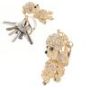 Rhinestone Keychain Unique Puppy Shape Design Rhinestone Keychain   Ornament for Bag Car Pendant