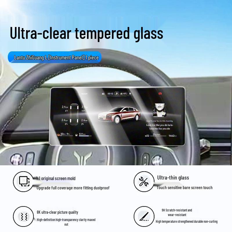 Compatible with 26 Lantu Free L Models: Central Control Film, Navigation Screen Tempered Film, Display Screen Protective Film.