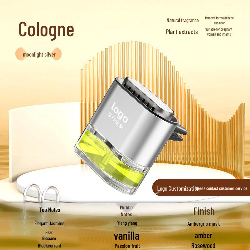 Car Air Vent Perfume – Aluminum Alloy Aromatherapy with Floral Cologne Scent