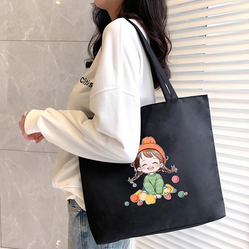 Sac à main Oxford Sacs à bandoulière étudiants pour femmes Sac fourre-tout shopper Dessin animé Grande capacité Luxe Sacs à main pour dames Sac de courses portable