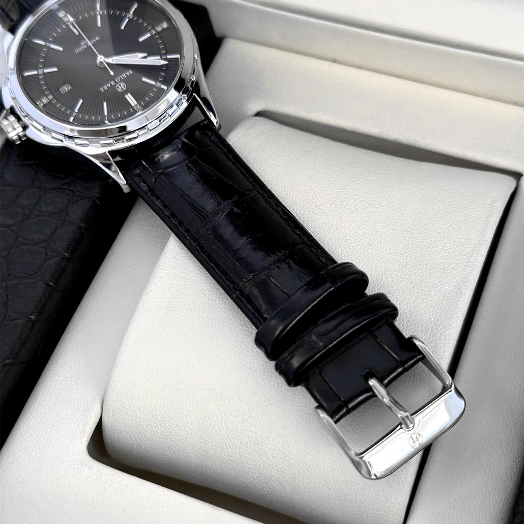 Herrenarmbanduhr mit Schleichender Sekunde und Fächermuster - Stilvolle, hochwertige Freizeituhr
