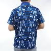 Ping Apparel Men's Short Sleeve Polo Shirt (USA Pattern Jacquard) / Golf / 621-4160313 110_Blue S