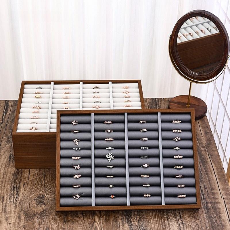 Rings Jewelry Storage Tray Multiple Bracelet Organizer Pallet Counter Ring Display Salver Jewellery Trinket Displays Pallet