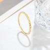 Rhombus Smooth Titanium Steel Ring Japanese and Korean Personality Ring Ins Women's Ring Stainless Steel