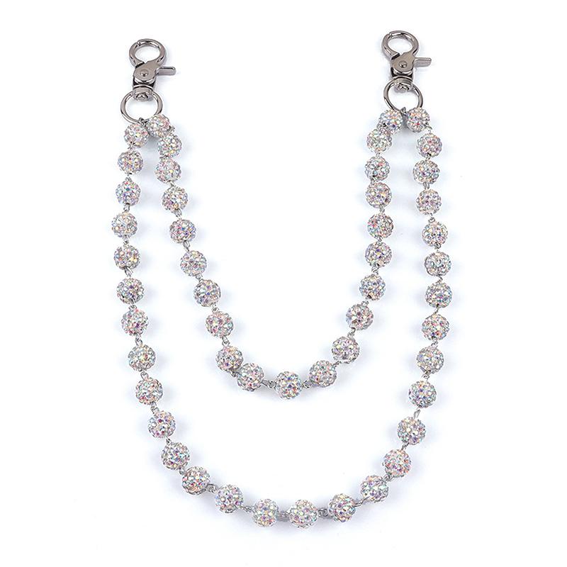 Hip-Hop Pants Chains High-Quality Ball Beads Waist Chains Simple Jeans Chain  Pants Chain Clothing Accessories Gifts