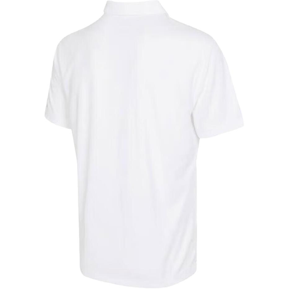 Nike Polo a Maniche Corte Tinta Unita con Piccolo Logo Uomo Top Bianco DH0858-100