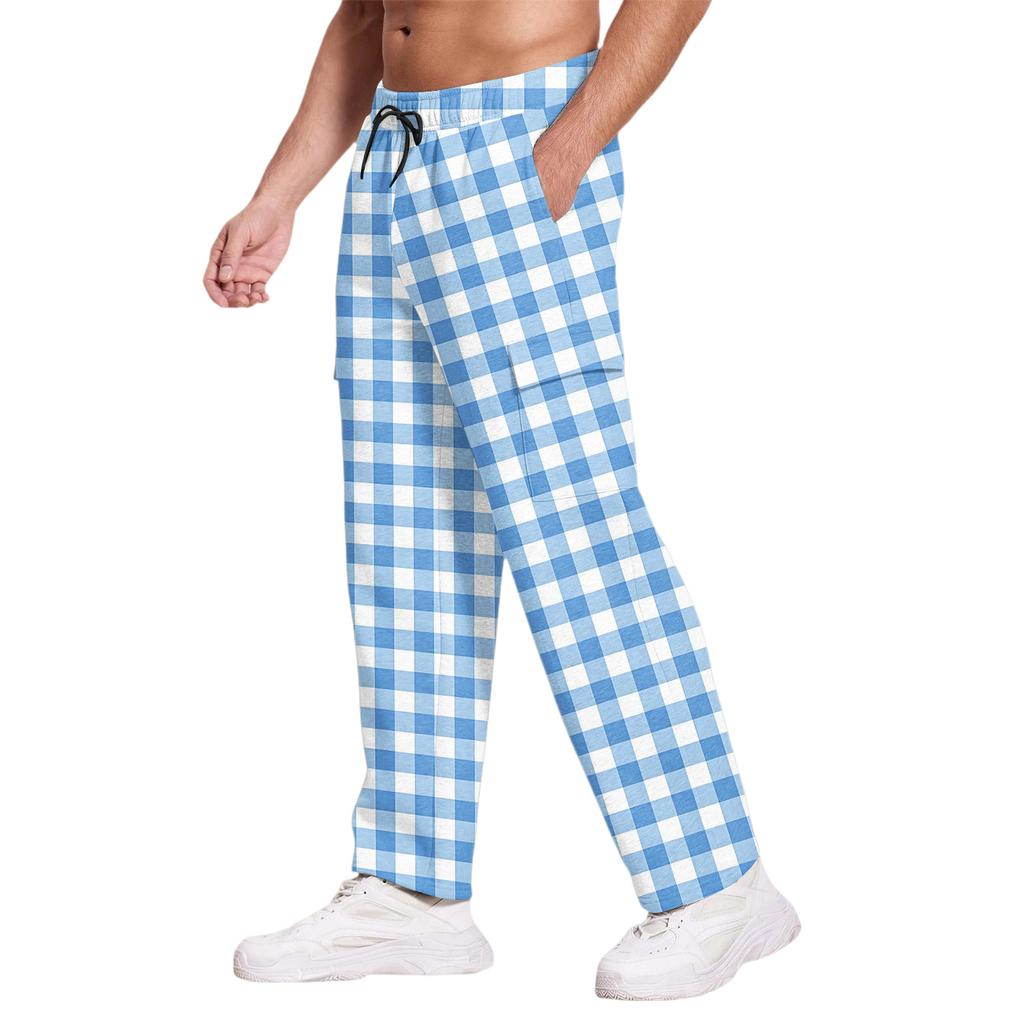 Men's Casual Sports Pants Loose Leggings Long Panel Fitness Running Training Pants