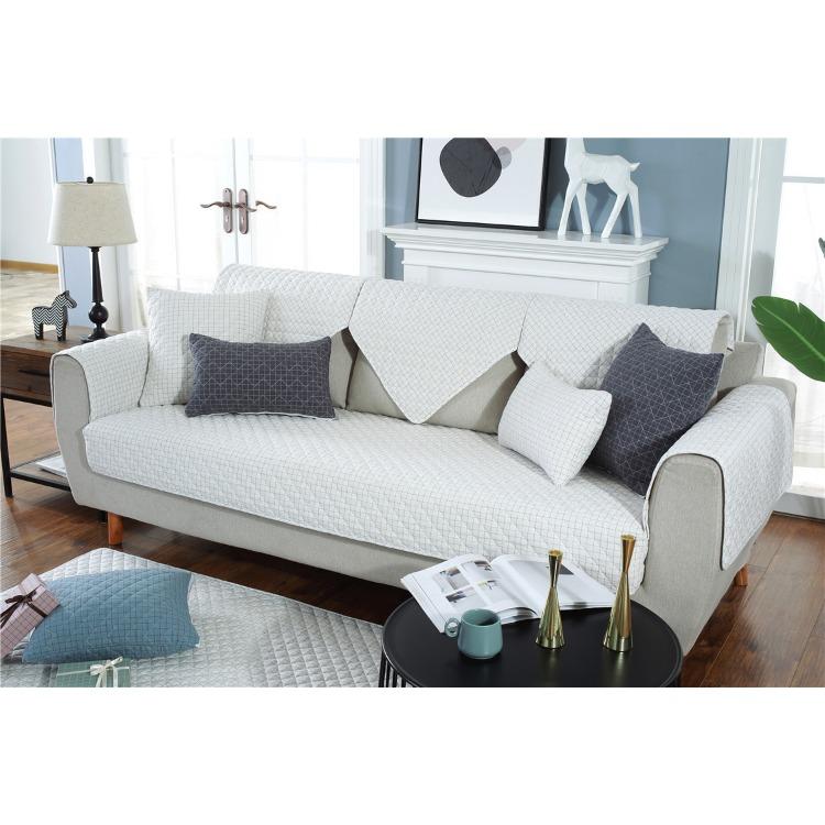 Sofakissen Baumwolle Sofabezug Sofakissen Rutschfestes Kissen Maßgefertigter Sofabezug Komplett Umhüllter Bezug