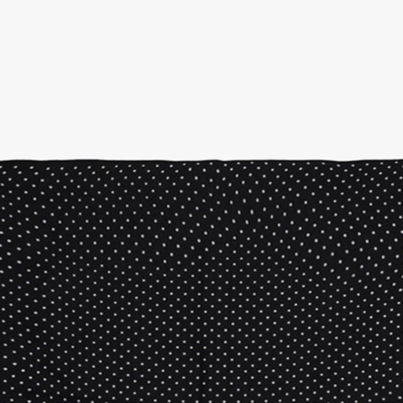 PINK PINEAPPLE DOT VELVET SCARF_BLACK