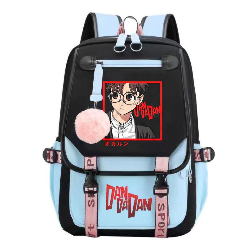 The New Dandadan Bold Party Surrounding Printing Trend Junior High School Students Large-capacity Leisure Schoolbag