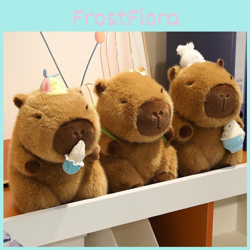 Plush Capybara Toy Ice Cream Smoothie Toy Childrens Animal Doll Cartoon