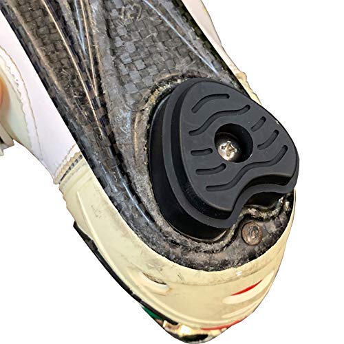UP HEEL Road Rubber Heels for SIDI Road/Triathlon Shoes, Left and Right Set, Black