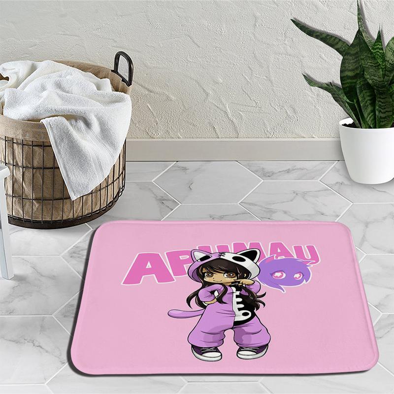 

Aphmau Meows Cat входной коврик мультфильм напольный коврик спальня гостиная прихожая балкон приветственный коврик украшение дома