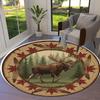 Stumpanimals Round Area Rug,Carpet Rug for Living Room Bedroom Sofa Playroom Decor,Non slip Floor Mat