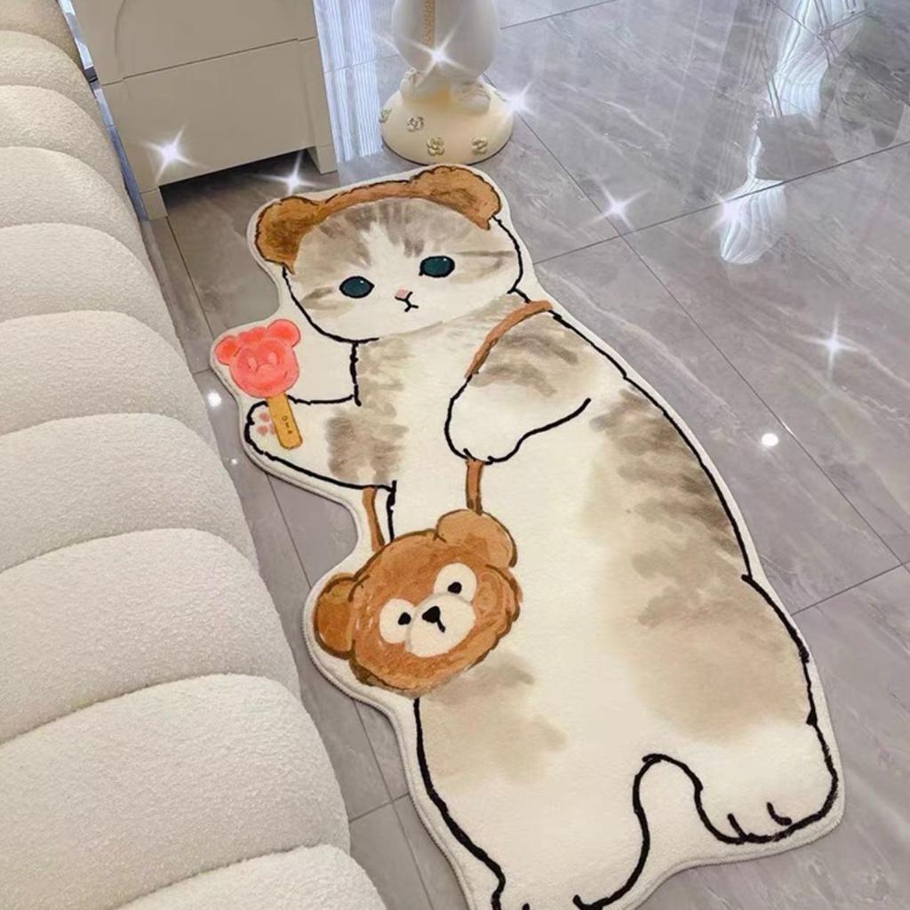 Cartoon Imitation Kaschmir Teppich Schlafzimmer Kinderzimmer Ins Wind Bettdecke Sonderform Balkon Erker Verdickte Tatami Bodenmatte