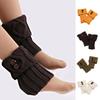 Short Women Crochet Boot Cuffs Socks Topper Gaiters Winter Button Cable Knitted Solid Color Elastic Leg Warmers Gifts