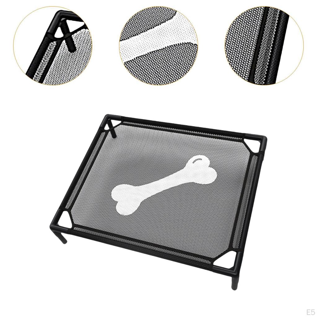 Cooling Elevated Pet Bed Comfortable Breathable Furniture Small Medium Dogs Raised
