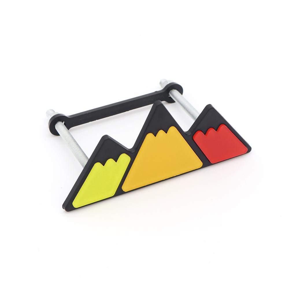 3 Tri Colors Grille Badge Emblem For Toyota TRD Tacoma Tundra 4Runner Highlande Rav4 Strip Of Air Inlet Logo Auto Accessories