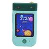 Kinder Smart Phone Spielzeug 2,8 Zoll 180 Grad Klappkamera 1080P Video Tragbar Kleinkind Spiel Telefon Spielzeug Dinosaurier Grün