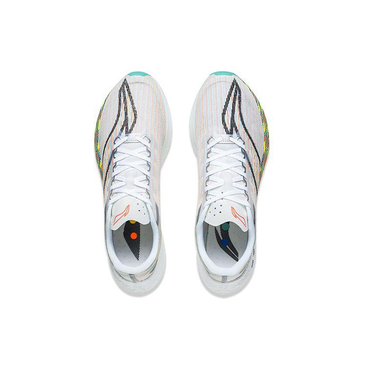 LiNing Feidian 3.0 Challenger High Efficiency Impact Absorption Durable Shock Absorption Breathable Low Top Running Shoes Men Sneaker White ARMT037-17