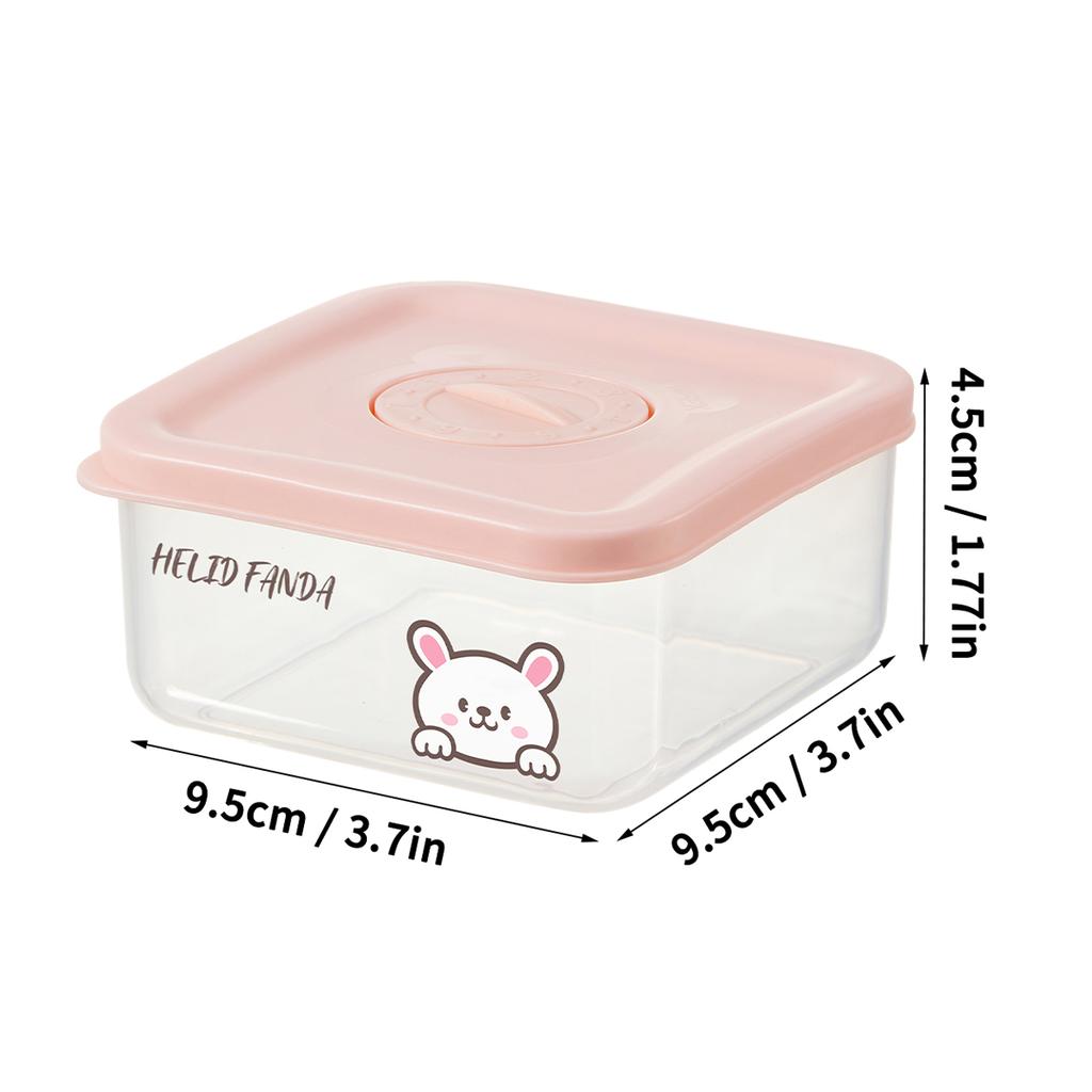 WORTHBUY Plastic Portable Coarse Grain Storage Box Refrigerator Sealed Leak Proof Food Fresh-keeping Box Microwave Oven Heating