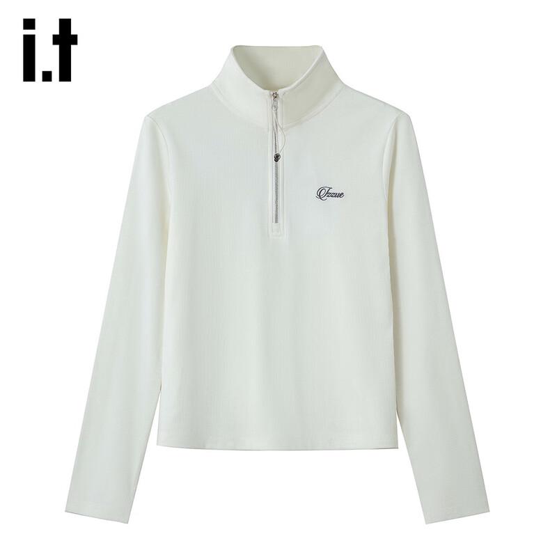 Izzue Women s Half-Zip Polo Long Sleeve Top M