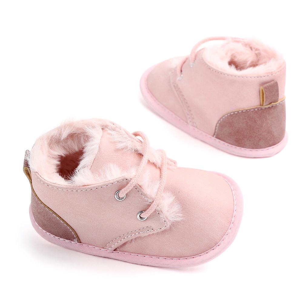 New Winter Newborn Baby Boots Keep Warm Cotton Shoes First Walkers Baby Boys Girls Infant Toddler Anti-Slip Soft Sole Boots