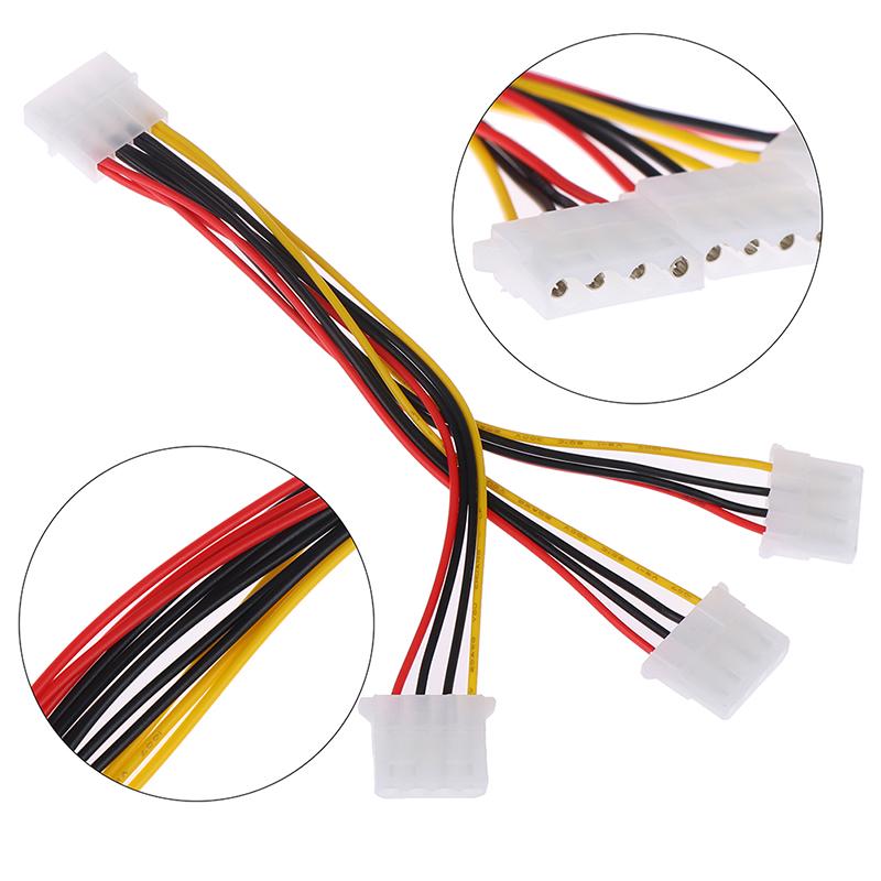 4 Pin Ide 1-To-3 Molex Ide Female Power Supply Splitter Exentsion Adapter Cable