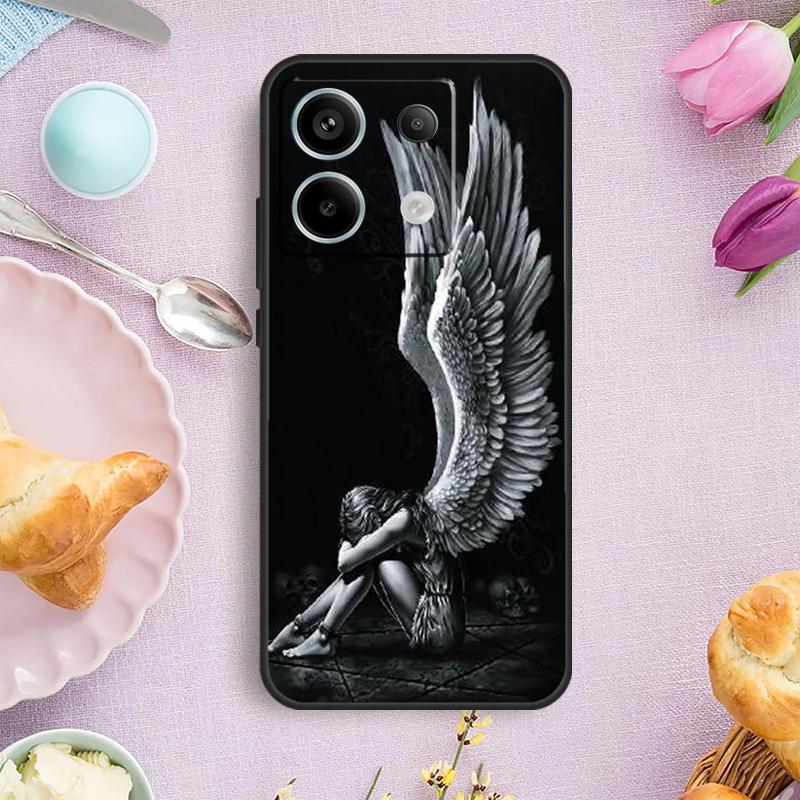 Angel Wings Painting Case For Xiaomi Redmi Note 15 Pro Plus 10 11 12 13 14 Pro Cover For Redmi 14C 15C 12C 10C 13C